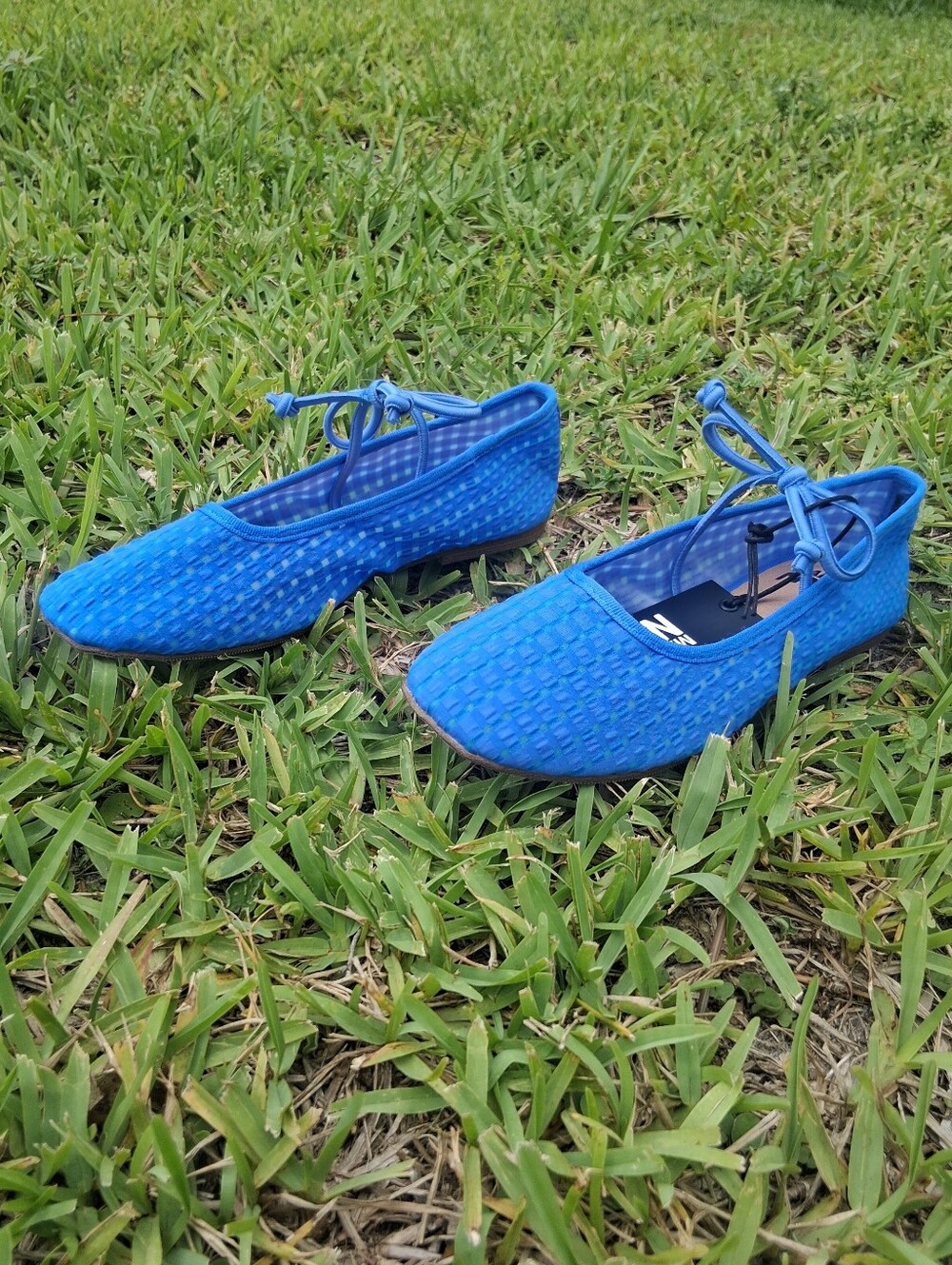 Girls Mesh Ballet Flats with Bow - Picture 4 of 7
